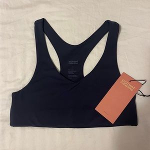 Girlfriend Collective Bra - Racerback Bra - Midnight